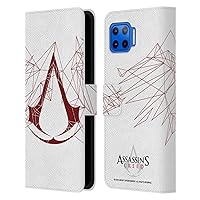 Head Case Designs Officially Licensed Assassin's Creed Geometric Logo Leather Book Wallet Case Cover Compatible with Motorola One 5G