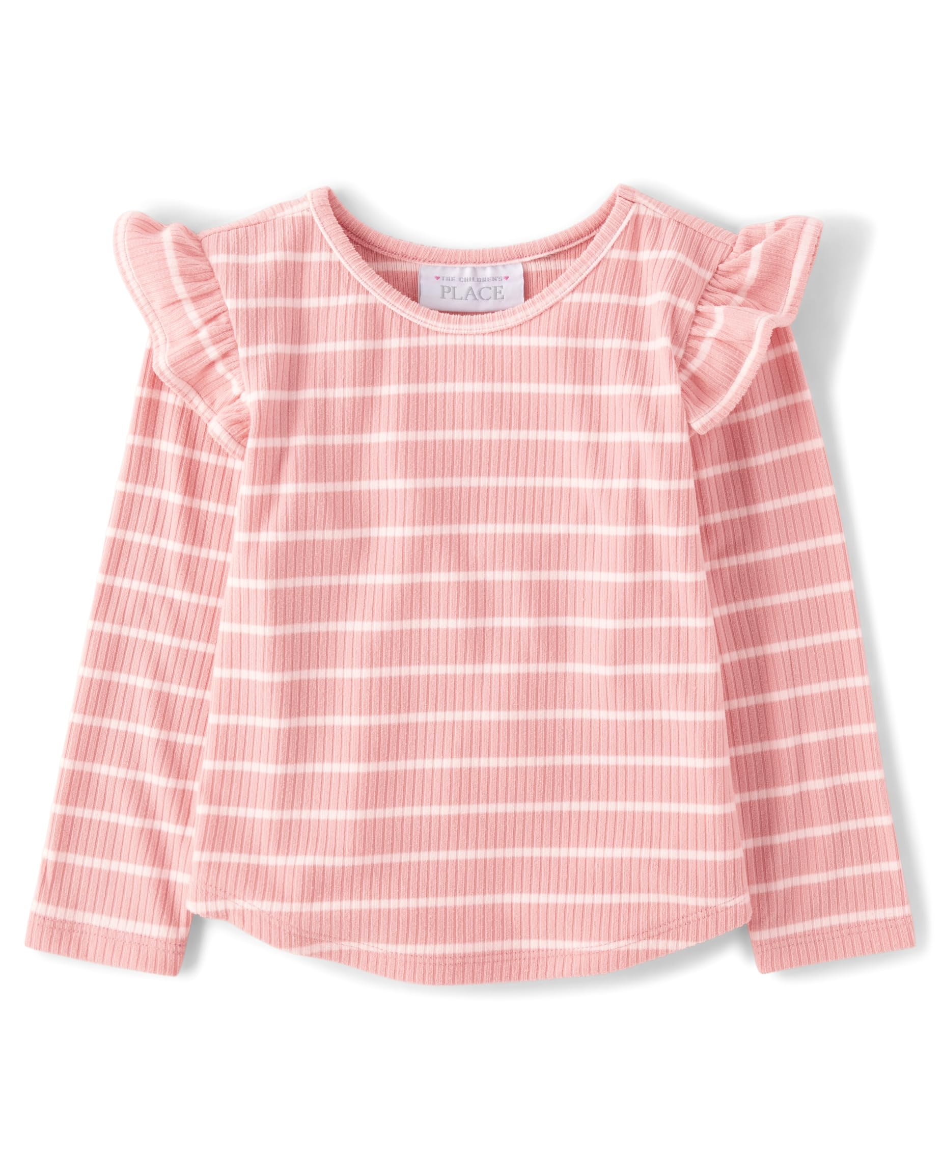 The Children's Place Baby Girls' and Toddler Long Sleeve Ruffle Top