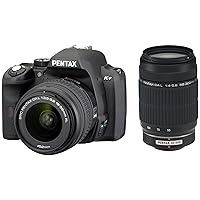 Pentax K-r 12.4 MP Digital SLR Camera with 3.0-Inch LCD and 18-55mm f/3.5-5.6 and 55-300mm f/4-5.8 Lenses (Black)