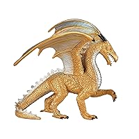 MOJO Golden Dragon Realistic Fantasy Toy Replica Hand Painted Figurine