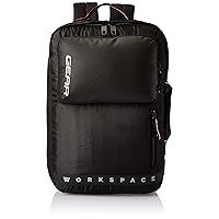 Gear Workspace 18L Small Water Resistant Laptop Backpack/Backpack/Office Bag/Briefcase For Men/Women-Black, Black, One Size, Modern