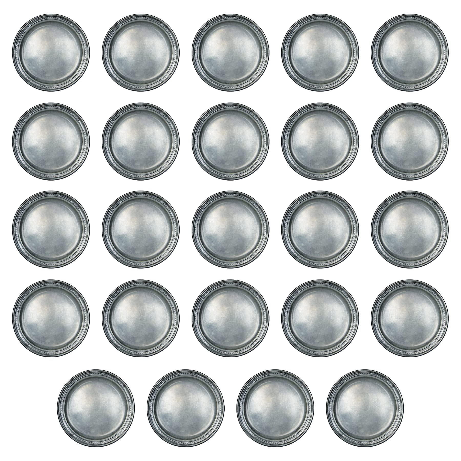 Beistle 24 Piece All Occasion Disposable Pewter Paper Plates Medieval Party Supplies – Pirate And Halloween Tableware, 9