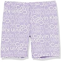 Calvin Klein Girls' Performance Bike Shorts, Soft & Stretchy with Flat Waistband & Snug Fit