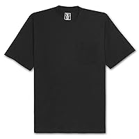 Big and Tall Pocket Tee Shirt (Black 4X-T)