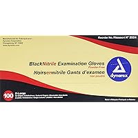 Dynarex Nitrile Exam Gloves, Black, X-Large, 100Count