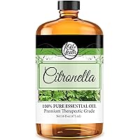 Oil of Youth - Citronella Essential Oil (16oz Bulk) Pure Essential Oil for Relaxation, Enhance Mood, Aromatherapy, Diffuser