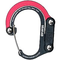 HEROCLIP (Mini) Carabiner Gear Clip and Hook, for Hanging Bags, Purses, Lanterns, Strollers, Tools, Helmets, Water Bottles, and More