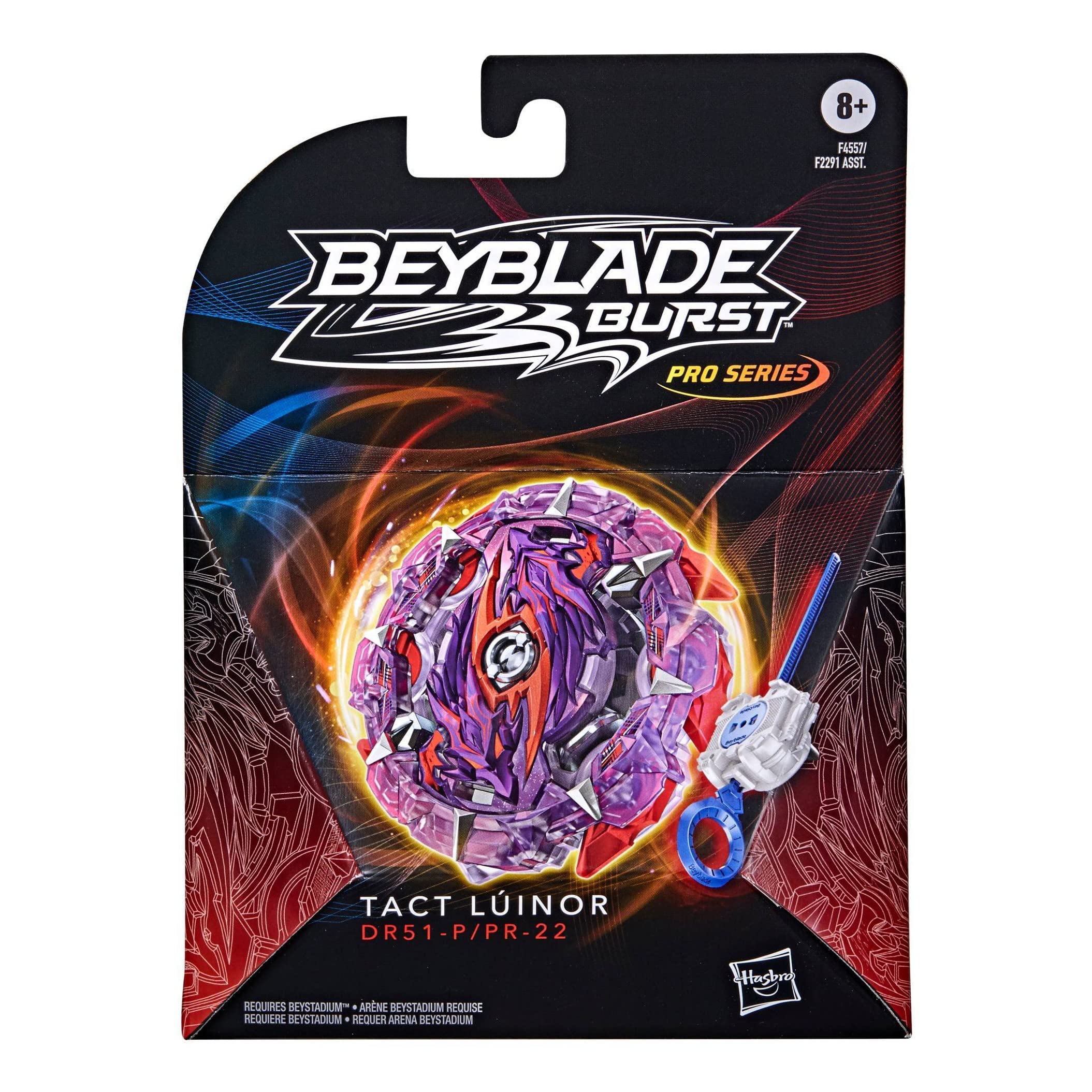 BEYBLADE Burst Pro Series Tact Lúinor Spinning Top Starter Pack - Balance Type Battling Game Top with Launcher Toy