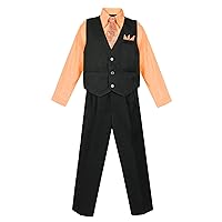 Avery Hill Boys' 4 Piece Pinstripe Vest Set Sizes 6M-20