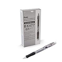 Box 12 Vintage Pentel SuperBall Extra Fine Line Blue Pen R206-C NOS New bt 
