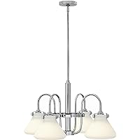 3040CM Transitional Four Light Chandelier from Congress Collection in Chrome Finish, See Image