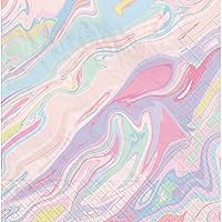 Pastel Marble Luncheon Napkins (Pack of 40) - 6.5