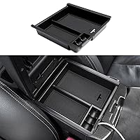 JDMCAR Center Console Organizer Tray Compatible with Toyota Tacoma Accessories 2016-2022 2023, Armrest Insert Container ABS Material Secondary Storage Box
