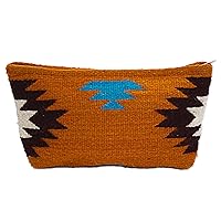 NOVICA Handmade Zapotec Wool Clutch Handbag Sunrise from Mexico 'Autumn Sunrise'