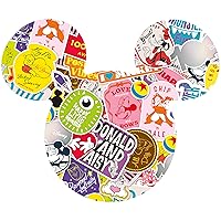 Ceaco - Disney's 100th Anniversary - Mickey Mouse - Happy Faces - 500 Piece Shaped Jigsaw Puzzle