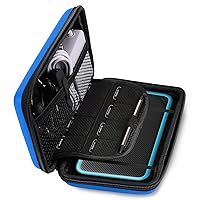 AKWOX Compatible/Replacement for New Nintendo 2DS XL Waterproof Travel Carrying Protectove Case with 8 Game Holders