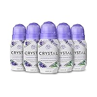 CRYSTAL Deodorant Mineral Deodorant Roll-On, Lavender & White Tea 2.25 oz (Pack of 5) SG_B002F8I8VS_US