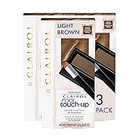 Clairol Root Touch-Up Temporary Concealing Powder, Light Brown Hair Color, Pack of 3