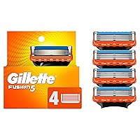 Fusion5 Mens Razor Blade Refills, 4 Count, Lubrastrip for a More Comfortable Shave