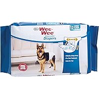 Four Paws Wee-Wee Disposable Dog Diapers Large / X-Large (12 Count)