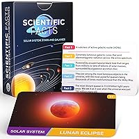75 Space Flash Cards – STEM Learning Resource - Solar System, Stars, Galaxies, Planets, Satellites, Universe - Astronomy Flashcards for Science Students & Future Astronauts – Grade School & Homeschool