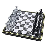 Harry Potter Chess Games, Magnetic and Foldable Chess Board, 32 Pieces, Family Game, CGM300HP