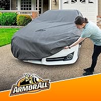 Armor All Heavy Duty Premium All-Weather Car Cover by Season Guard; Max Protection from Sun Rain Wind & Snow for Car or Sedan up to 203