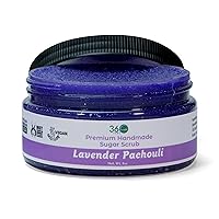 Lavender Patchouli Sugar Body Scrub - Great for Exfoliating Body Scrub Acne Scars Stretch Marks Foot Scrub Great Gifts For Women - 8 Fl Oz