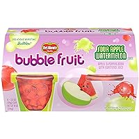 Del Monte Bubble Fruit, Sour Apple Watermelon, 3.5 Oz, 4 Ct