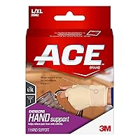 ACE Energizing Hand Support, Large/Extra Large, Beige, 1/Pack