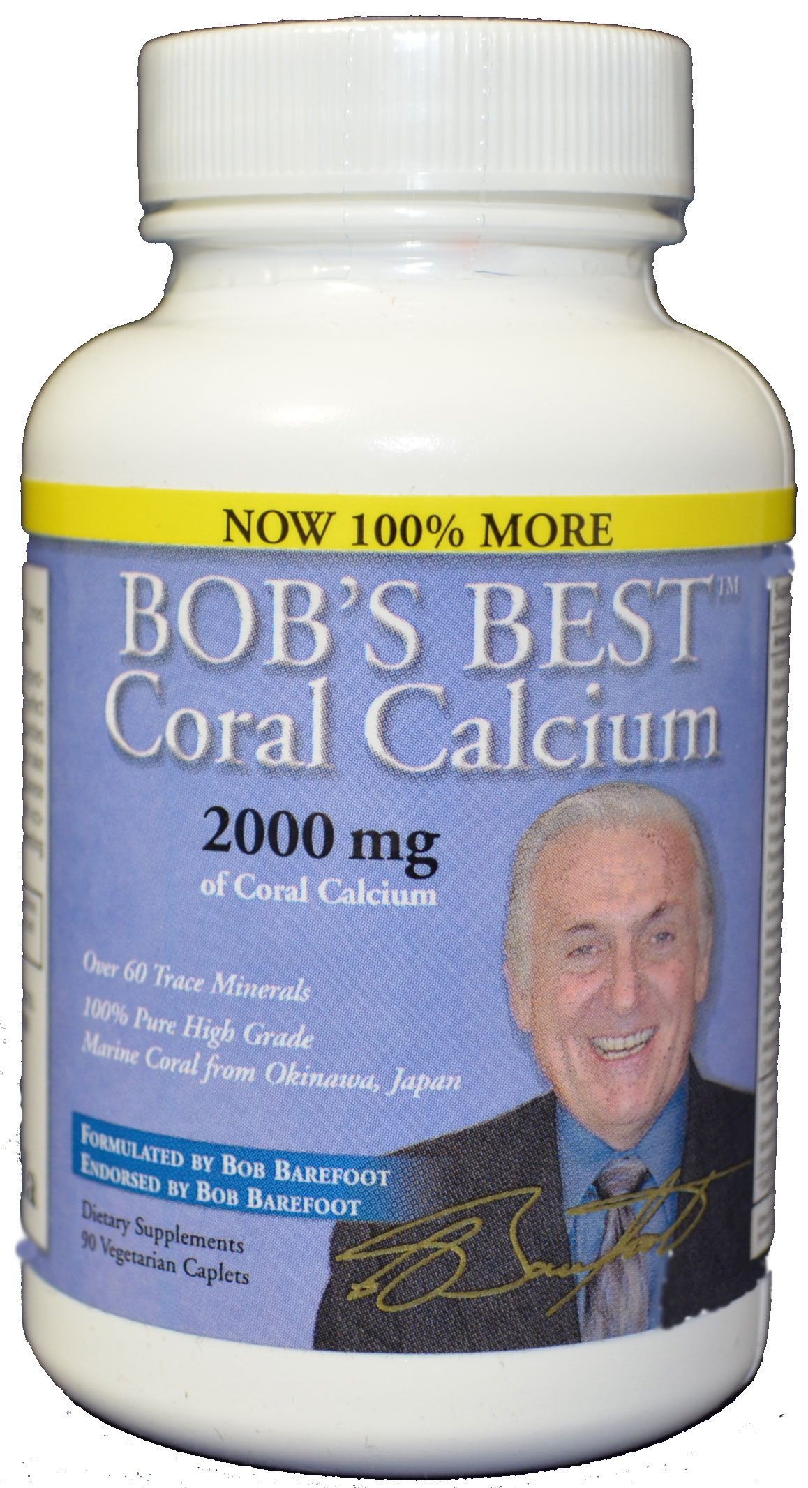 Bob's Best Coral Calcium 2000mg, 3 Pack of 90 Capsules New Improved Formulation!