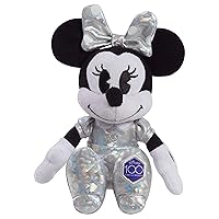 Just Play Disney100 Years of Wonder Minnie Mouse Small Plush Stuffed Animal, Officially Licensed Kids Toys for Ages 2 Up