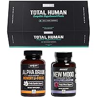 ONNIT Total Human + Alpha Brain 90ct + New Mood 60ct Stack