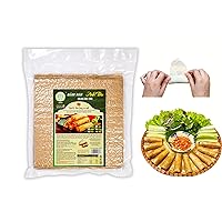 AnhThu Ram Rolling Rice Cake | Spring Rice Rolls Special Dew Drying Type Speciality Food of HaTinh - Fresh Crispy and Delicious Vietnamese Rolls Wrappers for Vietnamese Egg Rolls 500 gram (1lbs) (1 PACK)
