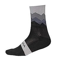 Endura Jagged Cycling Sock - Mid-Calf, Arch Support, High Wicking Cycling Sock