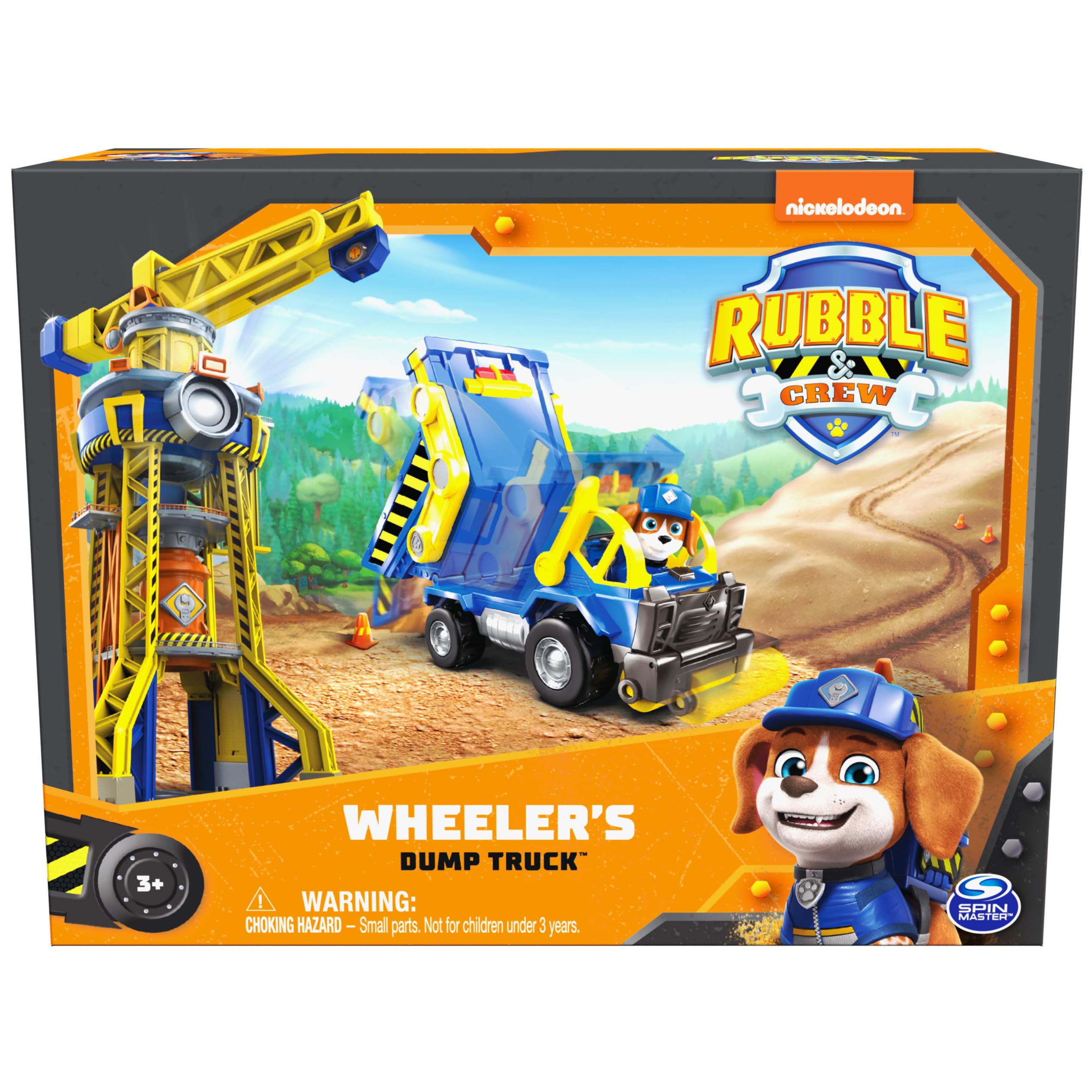 Rubble & Crew, Wheeler’s Dump Truck Toy with Movable Parts and a Collectible Action Figure, Kids Toys for Ages 3 and Up