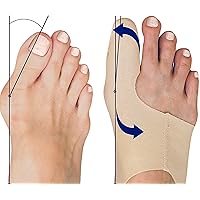 Flexible Orthopedic Bunion Corrector for Men - Bunion Socks - Big Toe Straightener - Bunion Corrector Brace - Inside Shoes - Hallux Valgus Corrector, Medium PAIR