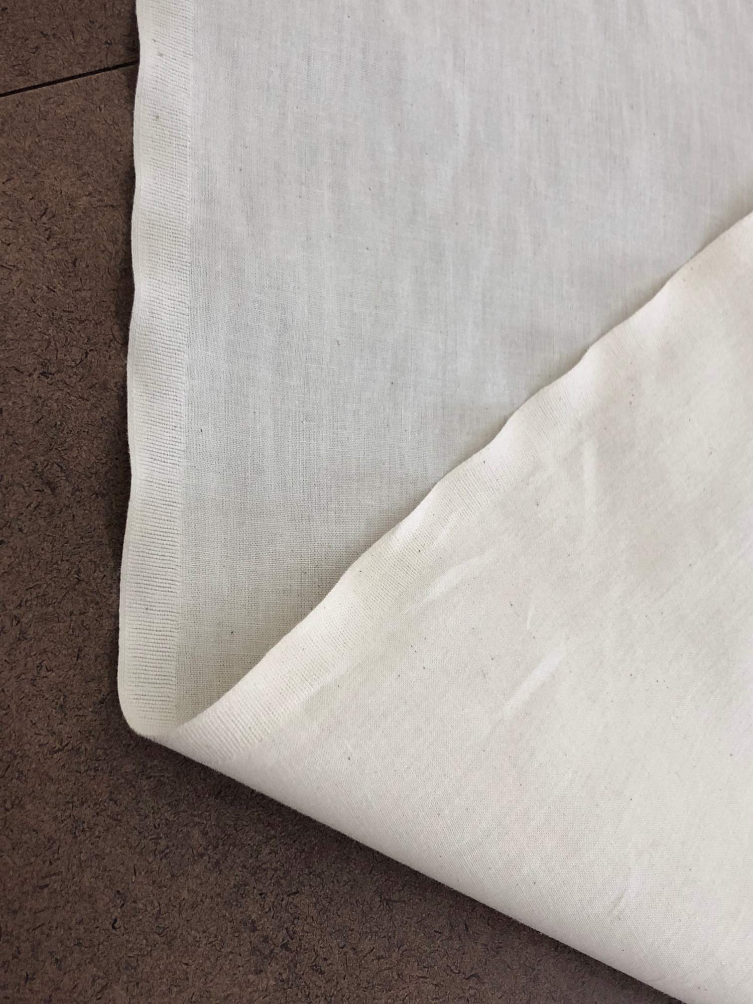 AK TRADING CO. Muslin Fabric/Textile Unbleached - Draping Fabric - Natural 10 Yards Medium Weight - 100% Cotton (63in. Wide), Natural Unbleached