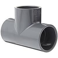 Spears 801 Series PVC Pipe Fitting, Tee, Schedule 80, 2