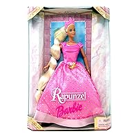 Barbie Rapunzel Pink Gown with Gold Glitter Pink Crown