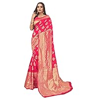 Function Party wear Indian Women Soft Art Silk Saree Blouse Jacquard Woven Traditional Festival Sari 2229