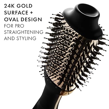 Hot Tools 24K Gold One-Step Hair Dryer and Volumizer | Style and Dry, Professional Blowout with Ease