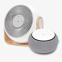 SNOOZ White Noise Sound Machine and SNOOZ Breez 2-in-1 Fan and Noise Machine Bundle