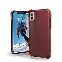 URBAN ARMOR GEAR UAG iPhone Xs/X [5.8-inch Screen] Case Plyo [Crimson] Transparent Shockproof Military Drop Tested Protective Cover