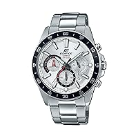 Casio Men's EFV-570D-7AVUDF Edifice Analog Display Quartz Silver Watch