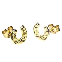 Arranview Jewellery Horseshoe Stud Earring - 9ct Gold