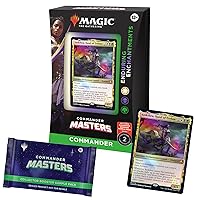 Magic The Gathering Commander Masters Commander Deck - Enduring Enchantments (100-Card Deck, 2-Card Collector Booster Sample Pack + Accessories)
