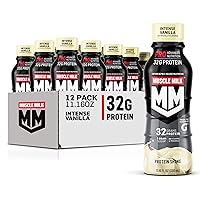 Muscle Milk Pro Advanced Nutrition Protein Shake, Intense Vanilla, 11.16 Fl Oz (Pack of 12), 32g Protein, 1g Sugar, 16 Vitamins & Minerals, 5g Fiber, Workout Recovery, Energizing Snack, Packaging May Vary