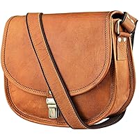 URBAN LEATHER 9 inch + 10 inch Crossbody Bag for Girls and Women, Genuine Leather Bags