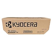 KYOCERA TK-3162 Black Toner Cartridge for M3645idn / M3145idn / P3045dn Laser Printers, Up to 12,500 Pages, Genuine (1T02T90USV)